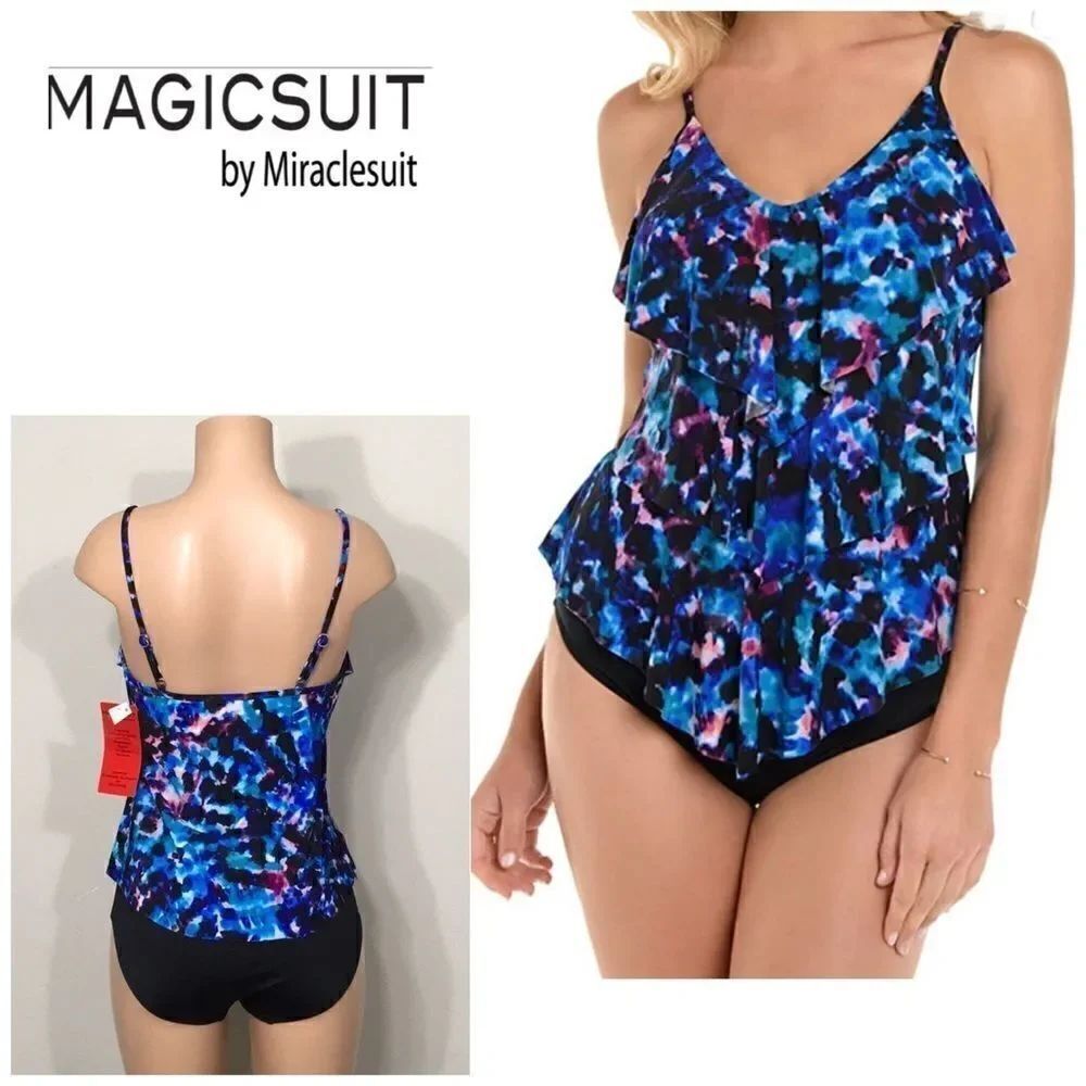 MAGICSUIT ULTRA VIOLET RITA TANKINI TOP. 8. NWT